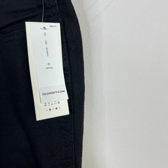 Old Navy Mid Rise Micro Flare Stretch Denim Jeans Black Womens 0P 0 Petite New - Picture 10 of 15